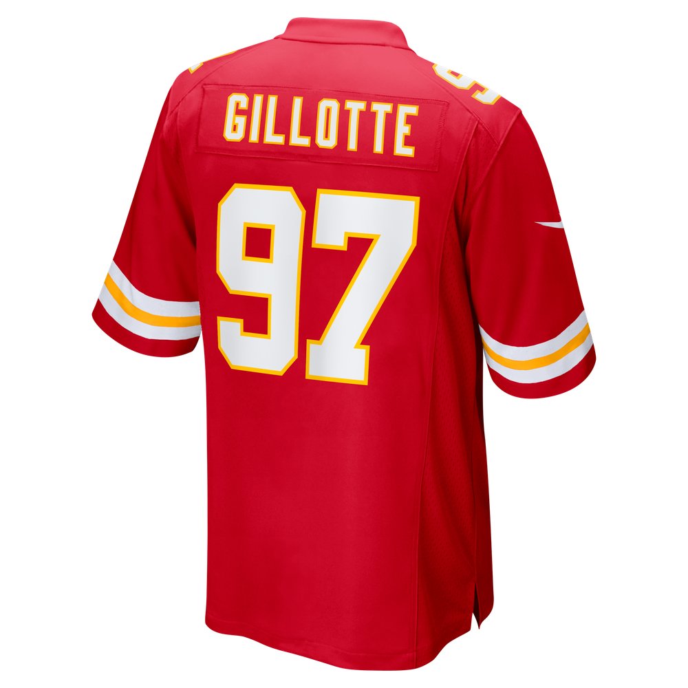 Ashton Gillotte Kansas City Chiefs Team Game Jersey - Red - Image 4