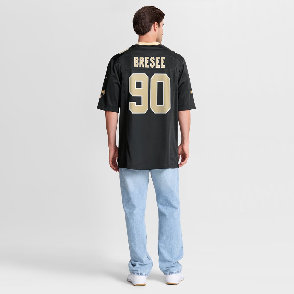 Bryan Bresee New Orleans Saints Game Jersey - Black - Image 9