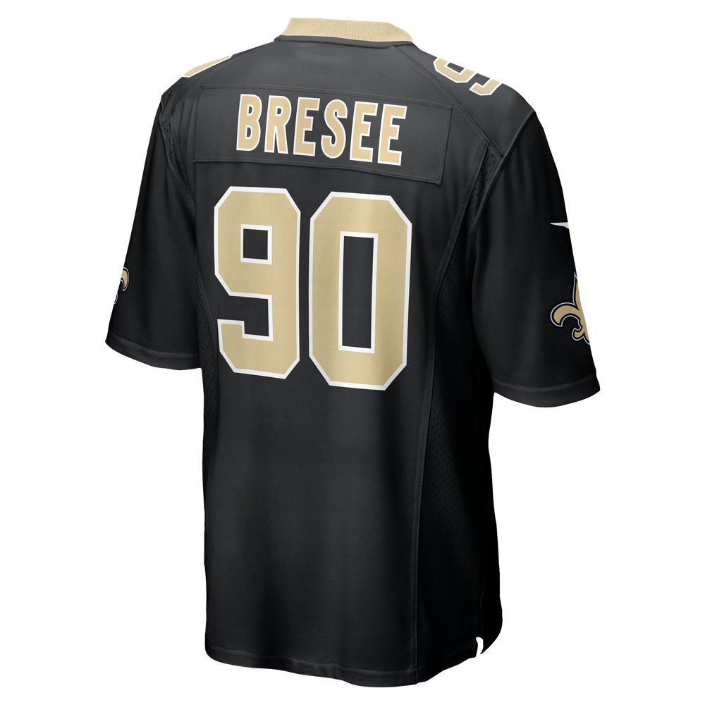 Bryan Bresee New Orleans Saints Game Jersey - Black - Image 4