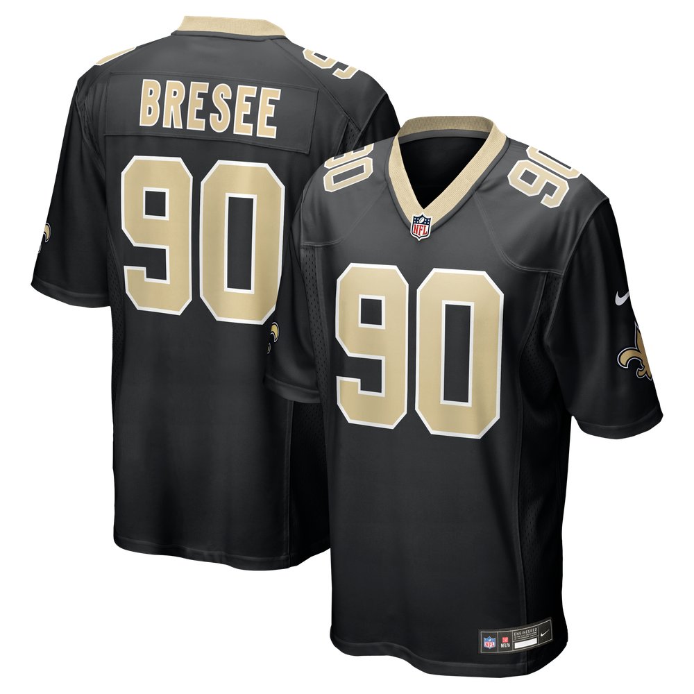 Bryan Bresee New Orleans Saints Game Jersey - Black - Image 2