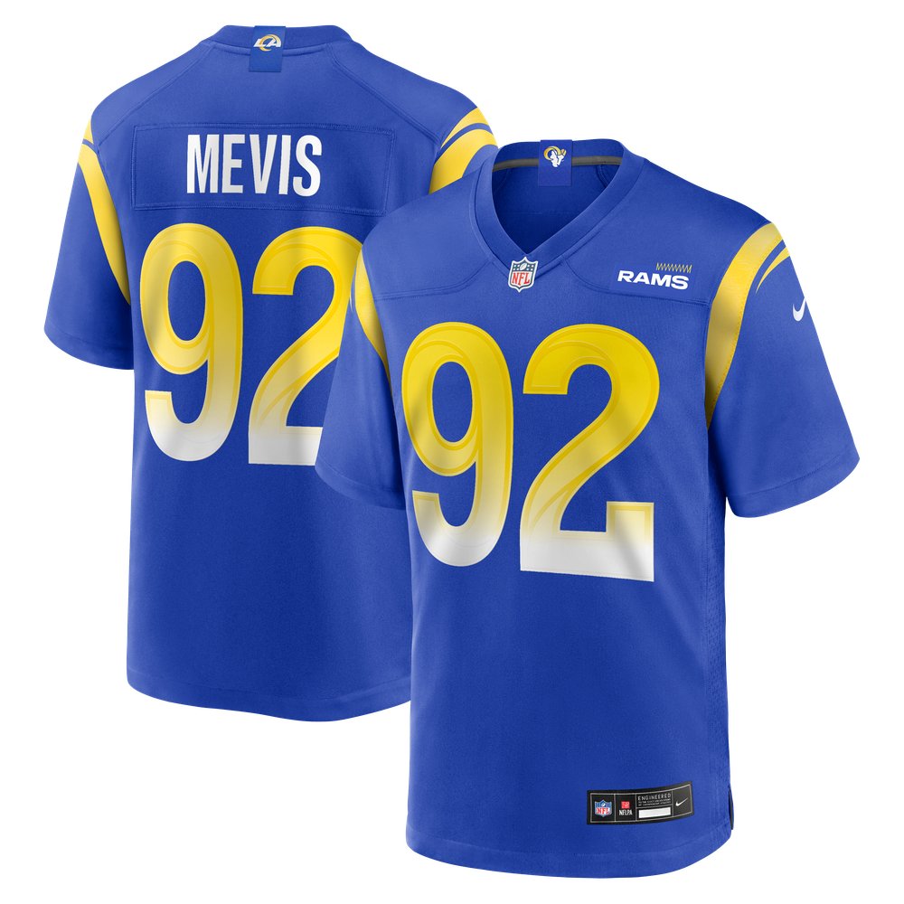 Harrison Mevis Los Angeles Rams Team Game Jersey - Royal - Image 2