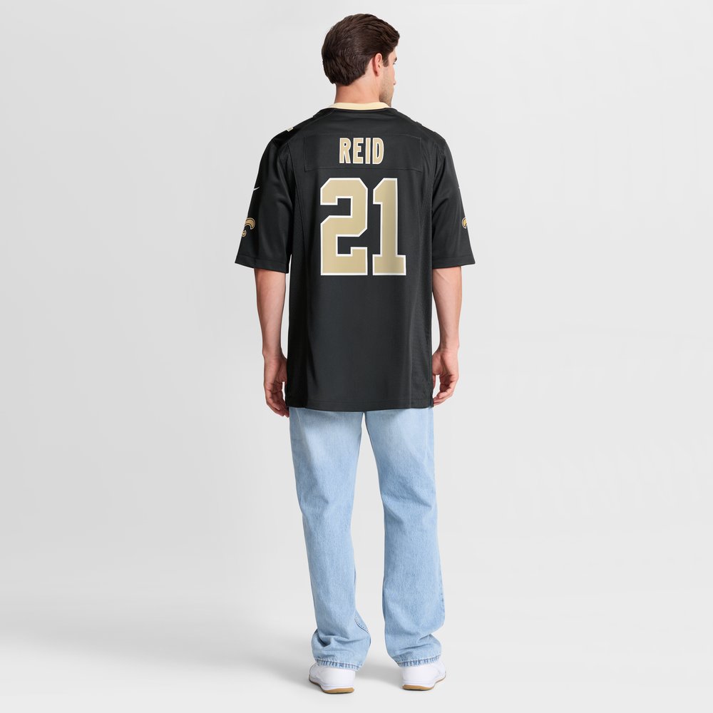 Justin Reid New Orleans Saints Team Game Jersey - Black - Image 9