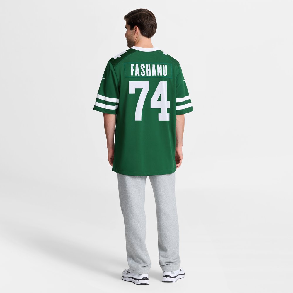 Olu Fashanu New York Jets Player Game Jersey - Gotham Green - Image 9