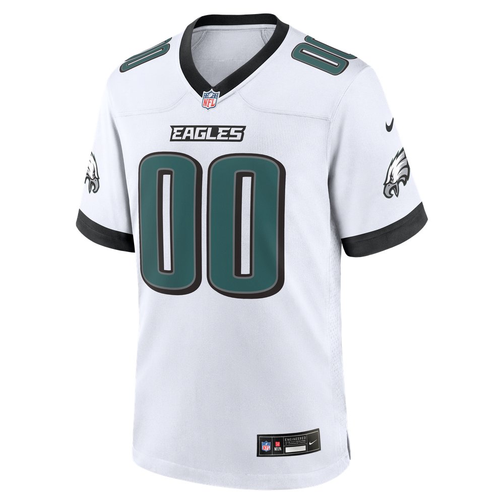 Philadelphia Eagles Alternate Custom Game Jersey - White - Image 3