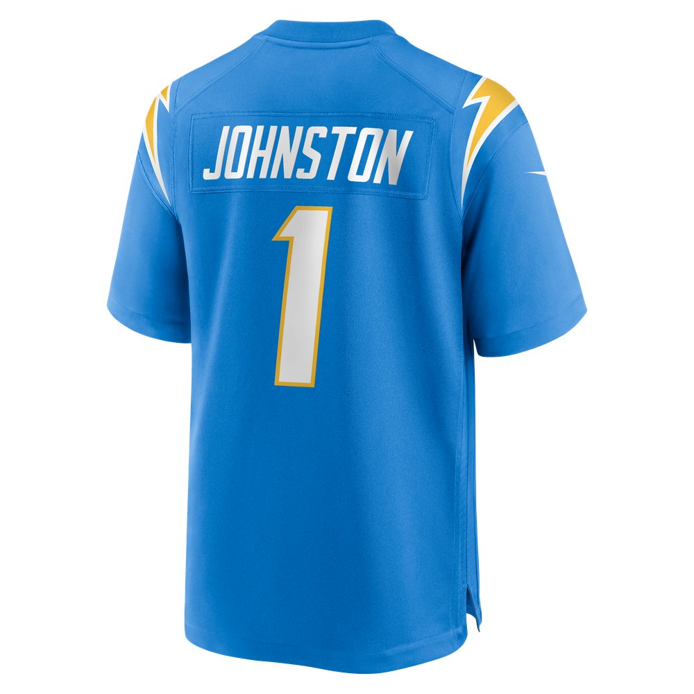 Quentin Johnston Los Angeles Chargers Alternate Charger Power Game Player Jersey - Powder Blue - Image 4