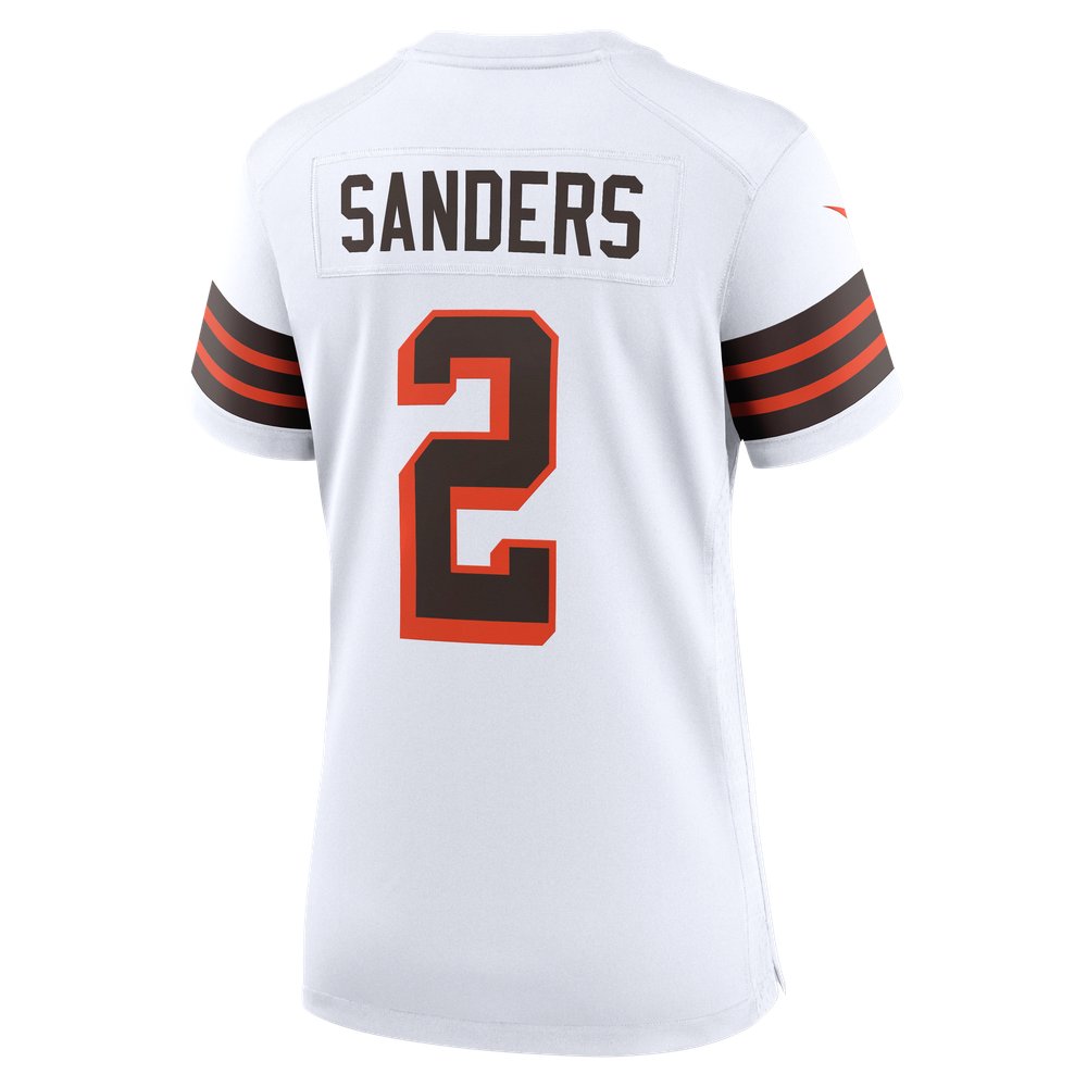 Shedeur Sanders Cleveland Browns Women's Alternate Game Jersey - White - Image 4