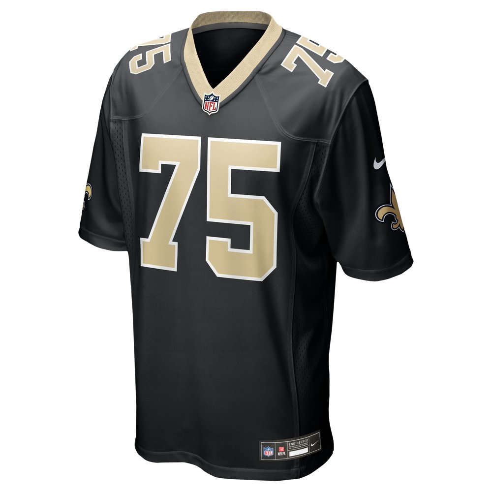 Taliese Fuaga New Orleans Saints Player Game Jersey - Black - Image 3