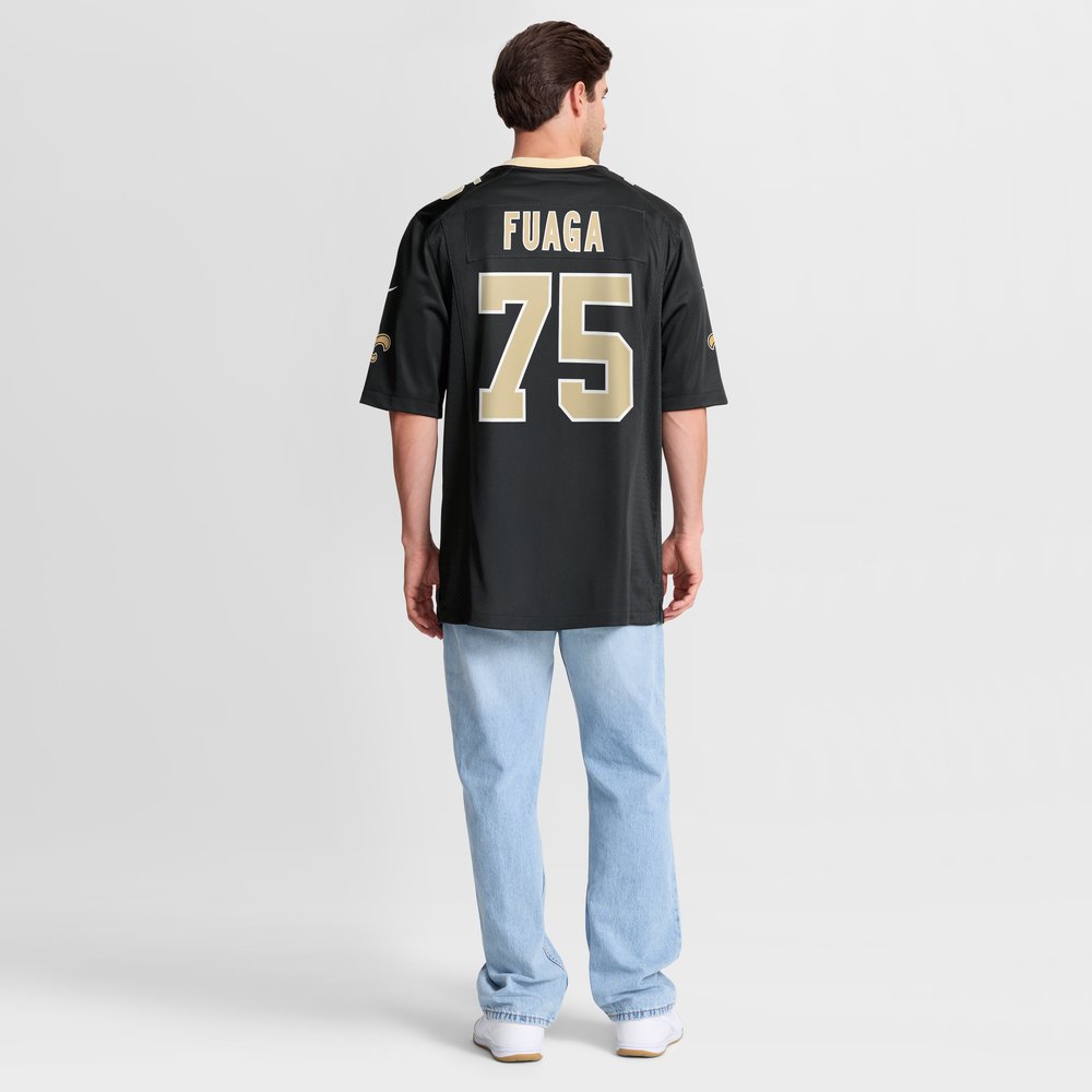Taliese Fuaga New Orleans Saints Player Game Jersey - Black - Image 9