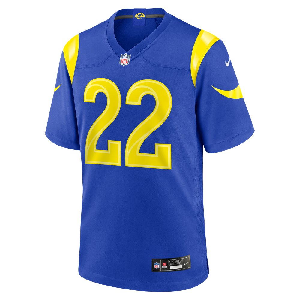 Trent McDuffie Los Angeles Rams Team Game Player Jersey - Royal - Image 3