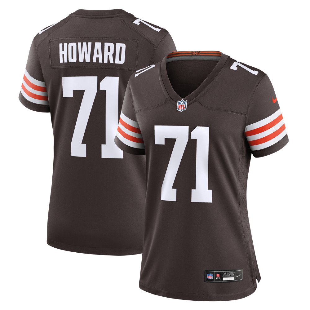 Tytus Howard Cleveland Browns Women's Team Game Jersey - Brown - Image 2